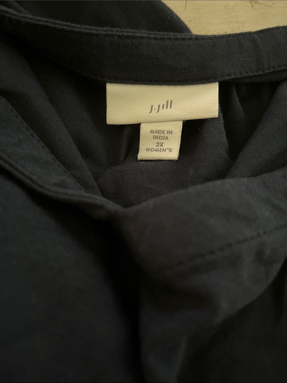 J Jill Knit T Shirt Maxi Dress in navy | size 2x - Picture 6 of 8